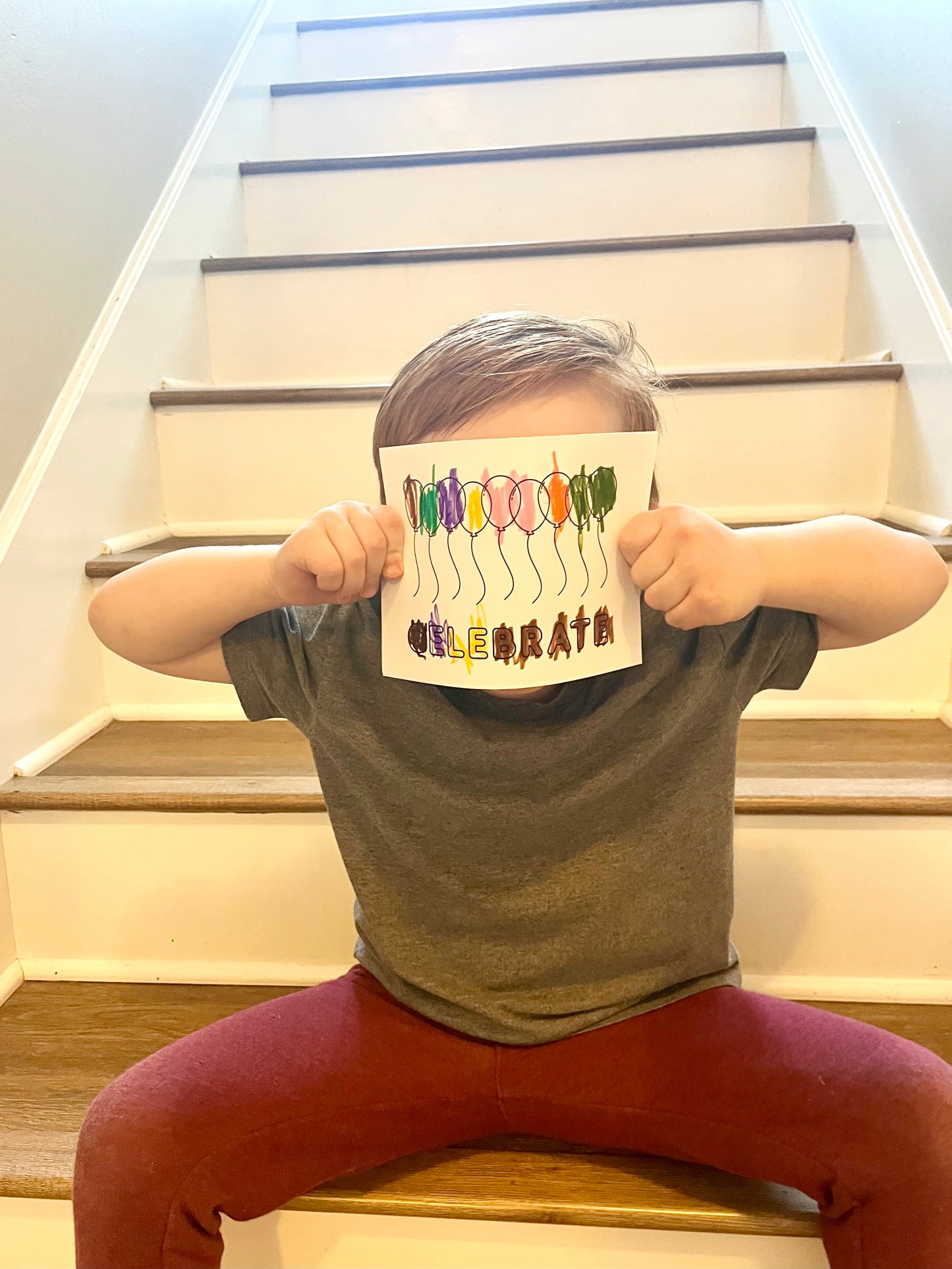 Celebrate Coloring Birthday Card