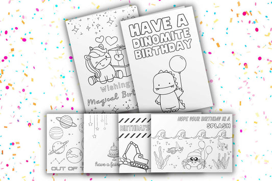 6 Themed Birthday Card Bundle